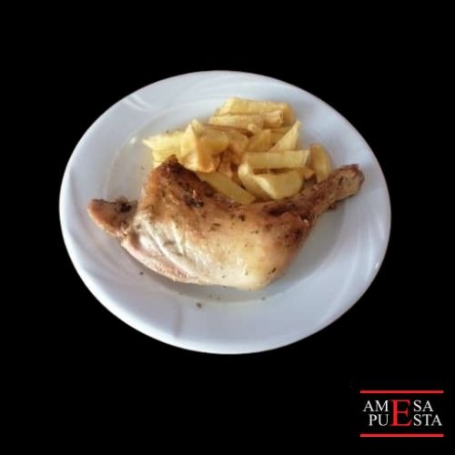 Muslo de pollo asado