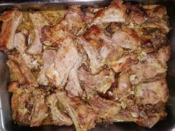 Costillas de cerdo asadas al horno
